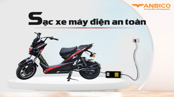 sạc xe máy điện an toàn