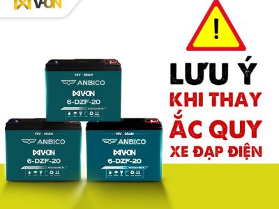 lưu ý khi thay ắc quy xe đạp điện