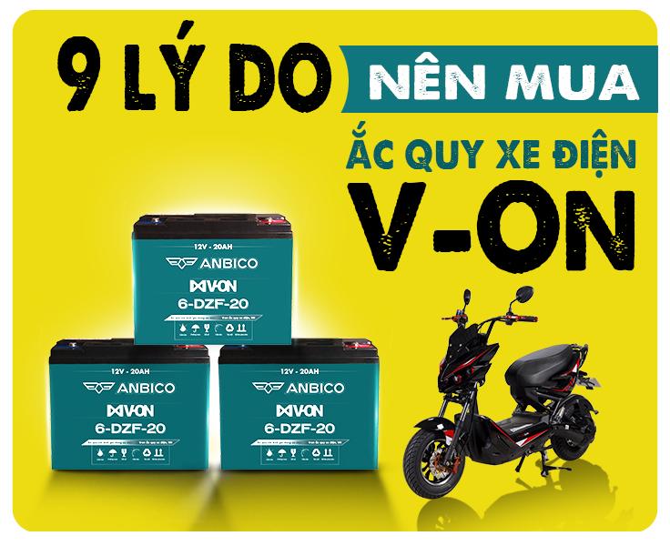 lý do nên mua ắc quy xe điện v-on