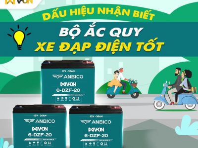 dấu hiệu nhận biết ắc quy xe điện tốt