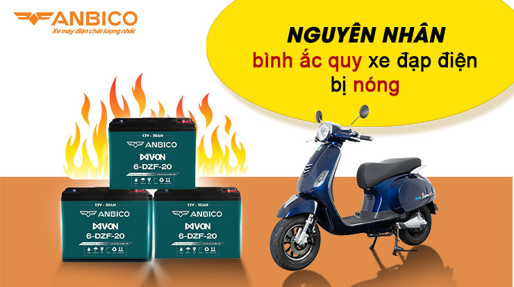 nguyên nhân ắc quy xe đạp điện bị nóng