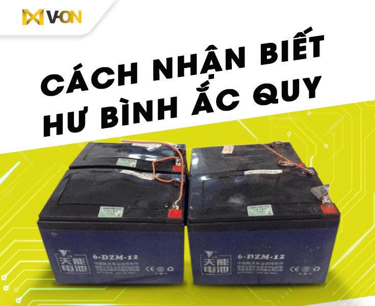 cách nhận hư bình ắc quy xe điện