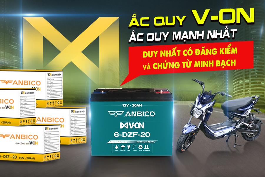ắc quy xe điện v-on