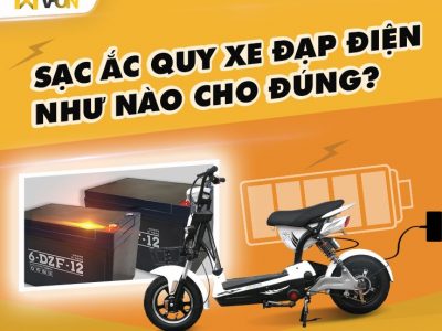 Sạc ắc quy xe đạp điện như nào cho đúng?