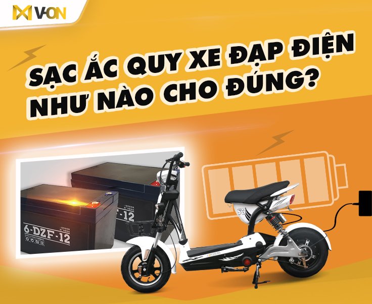 Sạc ắc quy xe đạp điện như nào cho đúng?