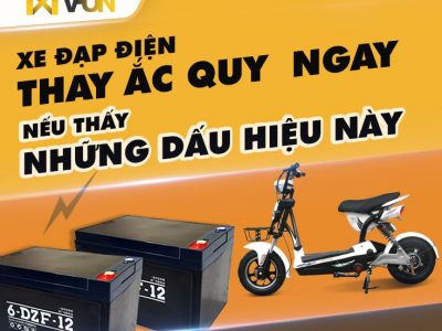 Thay ắc quy xe đạp điện ngay nếu thấy những dấu hiệu này