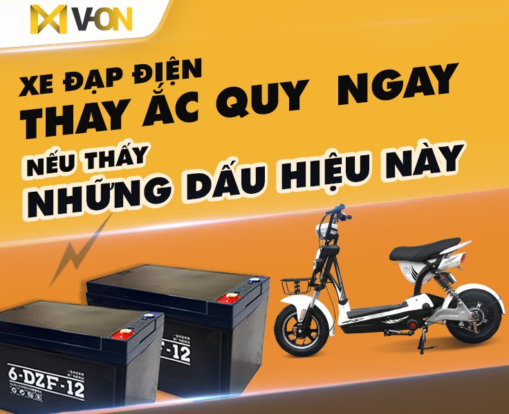 Thay ắc quy xe đạp điện ngay nếu thấy những dấu hiệu này