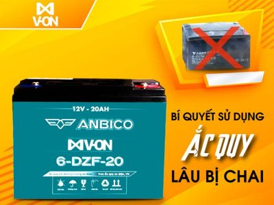 bí quyết sử dụng ắc quy lâu bị chai