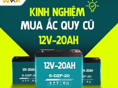 Kinh nghiệm mua ắc quy cũ xe máy điện 12V-20Ah