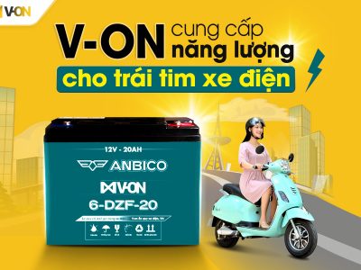 ắc quy xe điện v-on