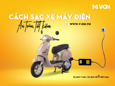 Cách sạc xe máy điện