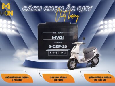 những lưu ý khi mua ắc quy xe điện