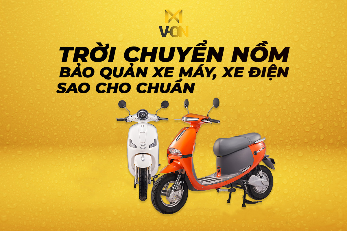 Thời tiết vào nồm với mưa phùn và độ ẩm không khí cao có thể gây hại đến xe của bạn. Dưới đây là một số bí quyết đơn giản mà bạn có thể áp dụng để bảo quản xe máy của mình.